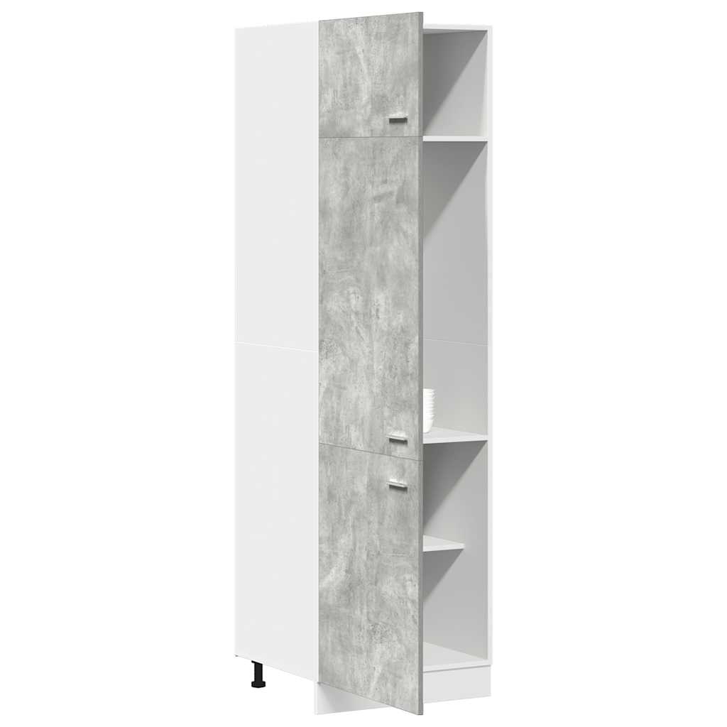 Køleskabsskab Lyon 60x57x207 Cm Konstrueret Træ - Billede 4