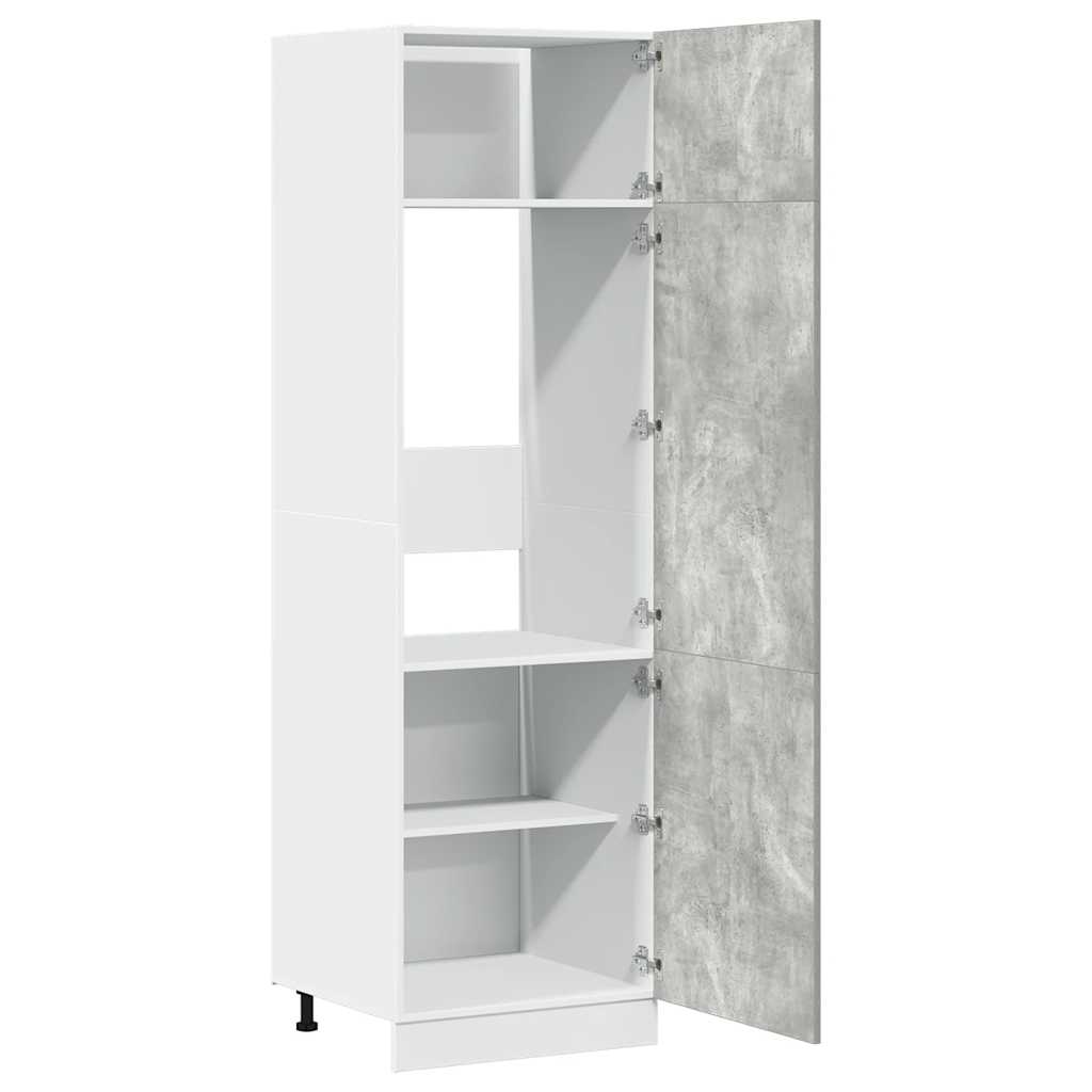 Køleskabsskab Lyon 60x57x207 Cm Konstrueret Træ - Billede 5