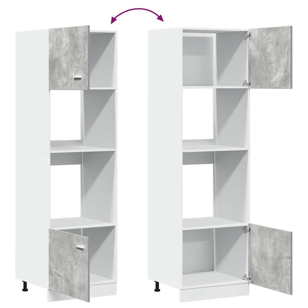 Mikrobølgeovnsskab Lyon 60x57x207 Cm Konstrueret Træ - Billede 8