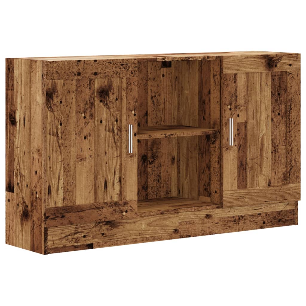 Skænk 120x30,5x70 Cm Konstrueret Træ Antikt Træ - Billede 2
