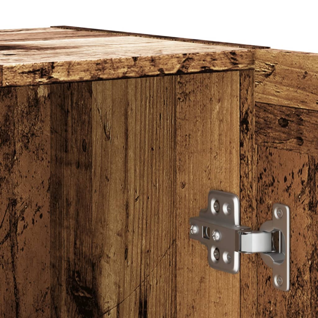 Skænk 120x30,5x70 Cm Konstrueret Træ Antikt Træ - Billede 7
