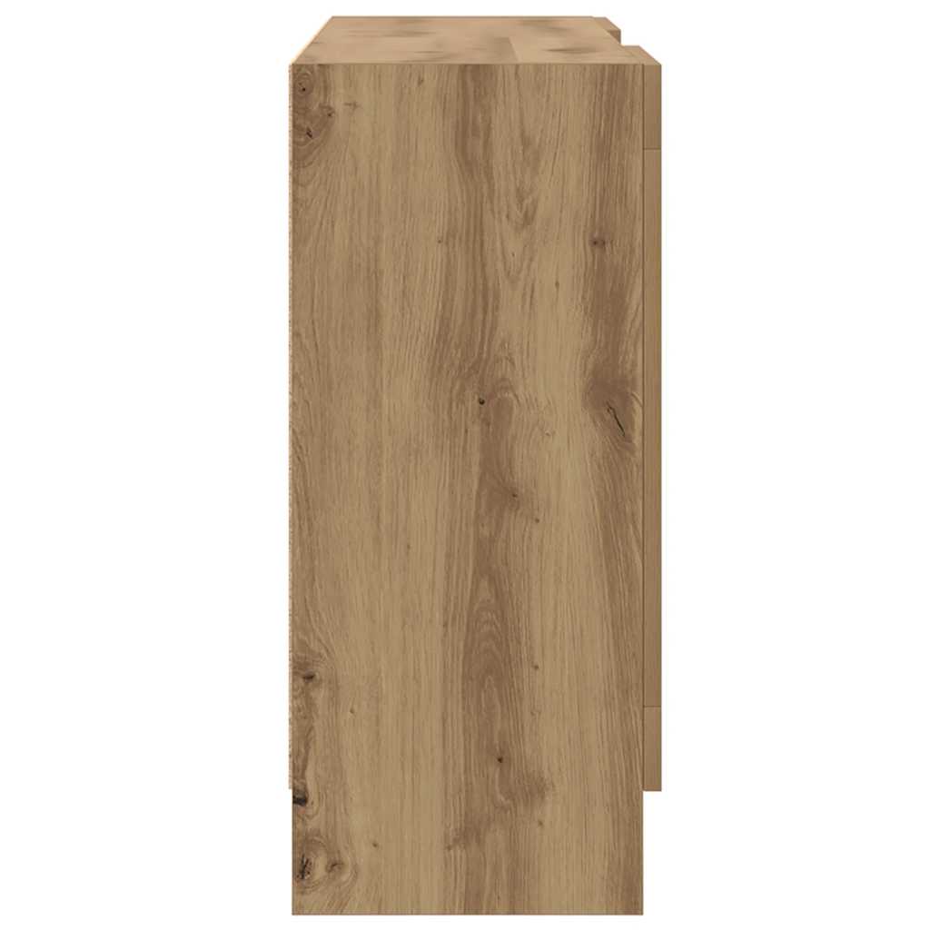 Skænk 120x30,5x70 Cm Konstrueret Træ Kunsteg - Billede 6