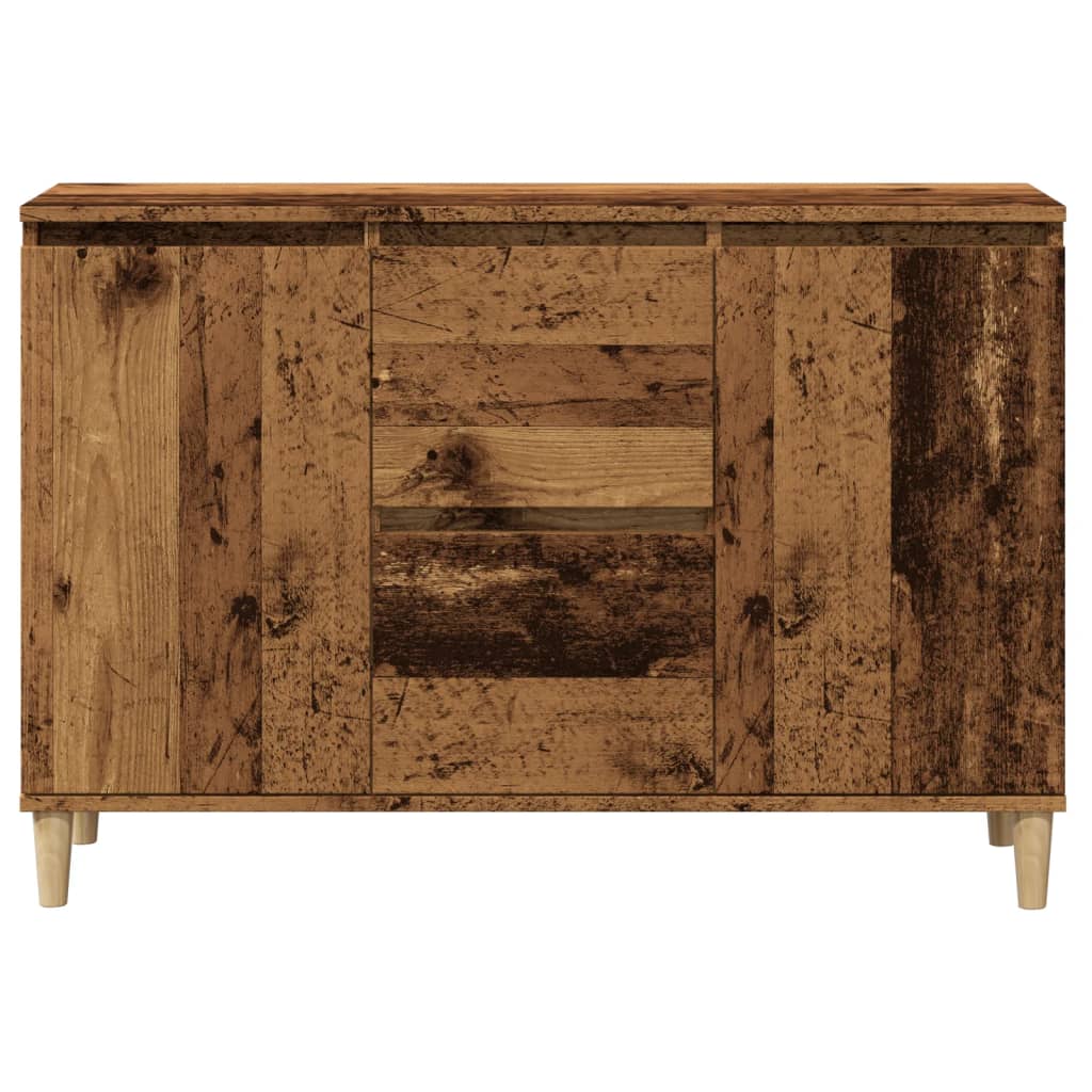 Skænk 102x35x70 Cm Konstrueret Træ Antikt Træ - Billede 4