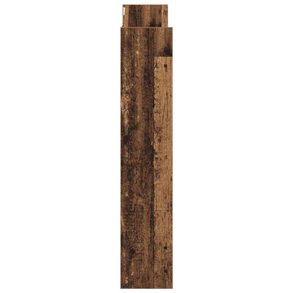 Væghængt Skoreol 80x18x90 Cm Konstrueret Træ Antikt Trælook - Billede 6