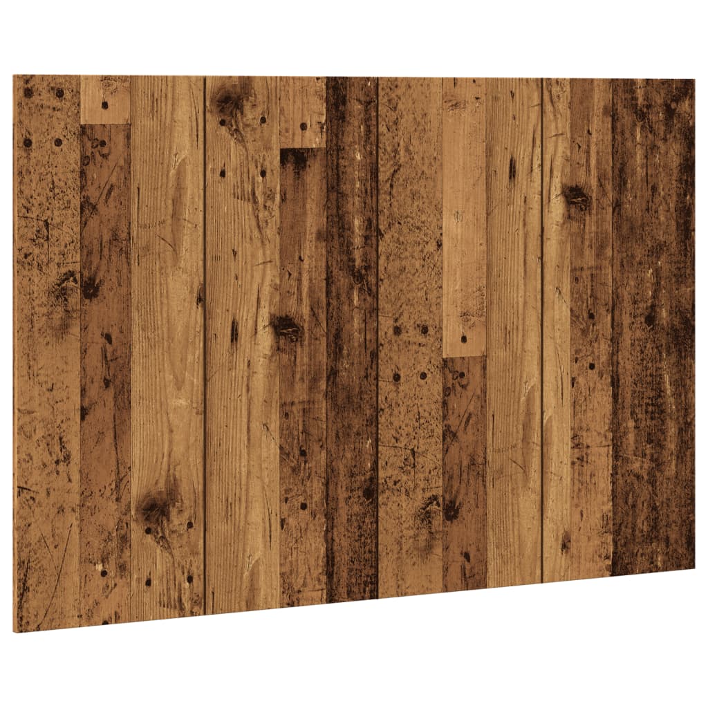 Sengegærde 120x1,5x80 Cm Konstrueret Træ Antikt Trælook - Billede 2