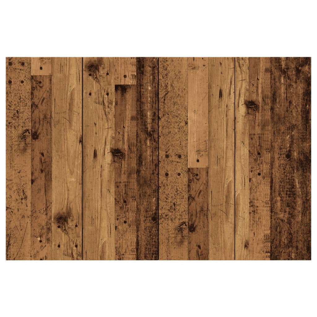 Sengegærde 120x1,5x80 Cm Konstrueret Træ Antikt Trælook - Billede 3