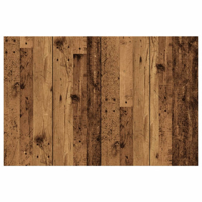 Sengegærde 120x1,5x80 Cm Konstrueret Træ Antikt Trælook - Billede 3