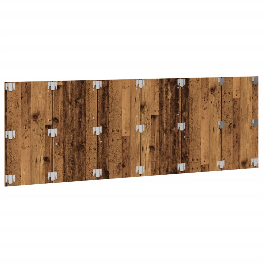 Sengegærde 240x1,5x80 Cm Konstrueret Træ Gammelt Træ-look - Billede 4