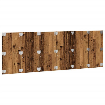 Sengegærde 240x1,5x80 Cm Konstrueret Træ Gammelt Træ-look - Billede 4