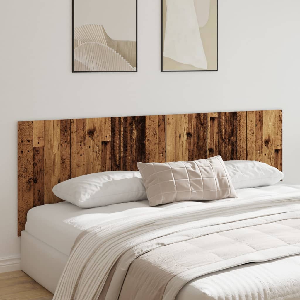 Sengegærde 240x1,5x80 Cm Konstrueret Træ Gammelt Træ-look - Hovedbillede