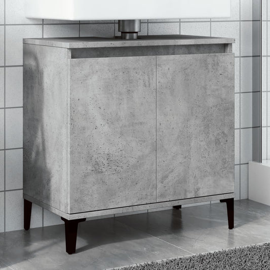 Underskab Til Håndvask 58X33X60 Cm Konstrueret Træ Betongrå