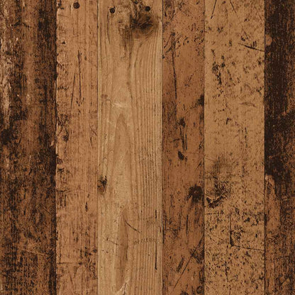 Vinylskab 100X38X48 Cm Konstrueret Træ Antikt Trælook