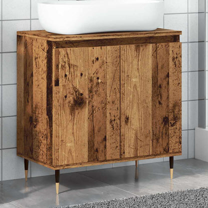 Badeværelsesskab 58x33x60 Cm Konstrueret Træ - Variant 857214