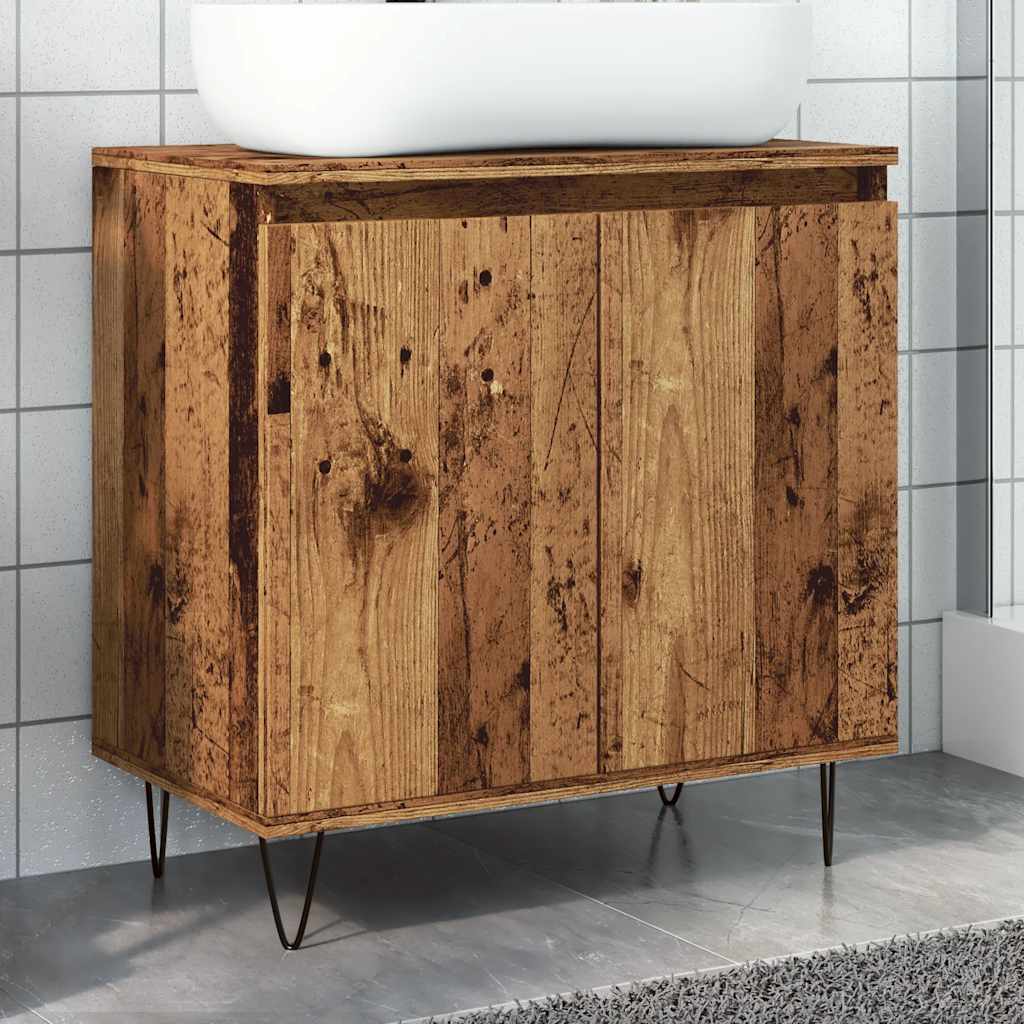 Badeværelsesskab 58x33x60 Cm Konstrueret Træ - Variant 857217