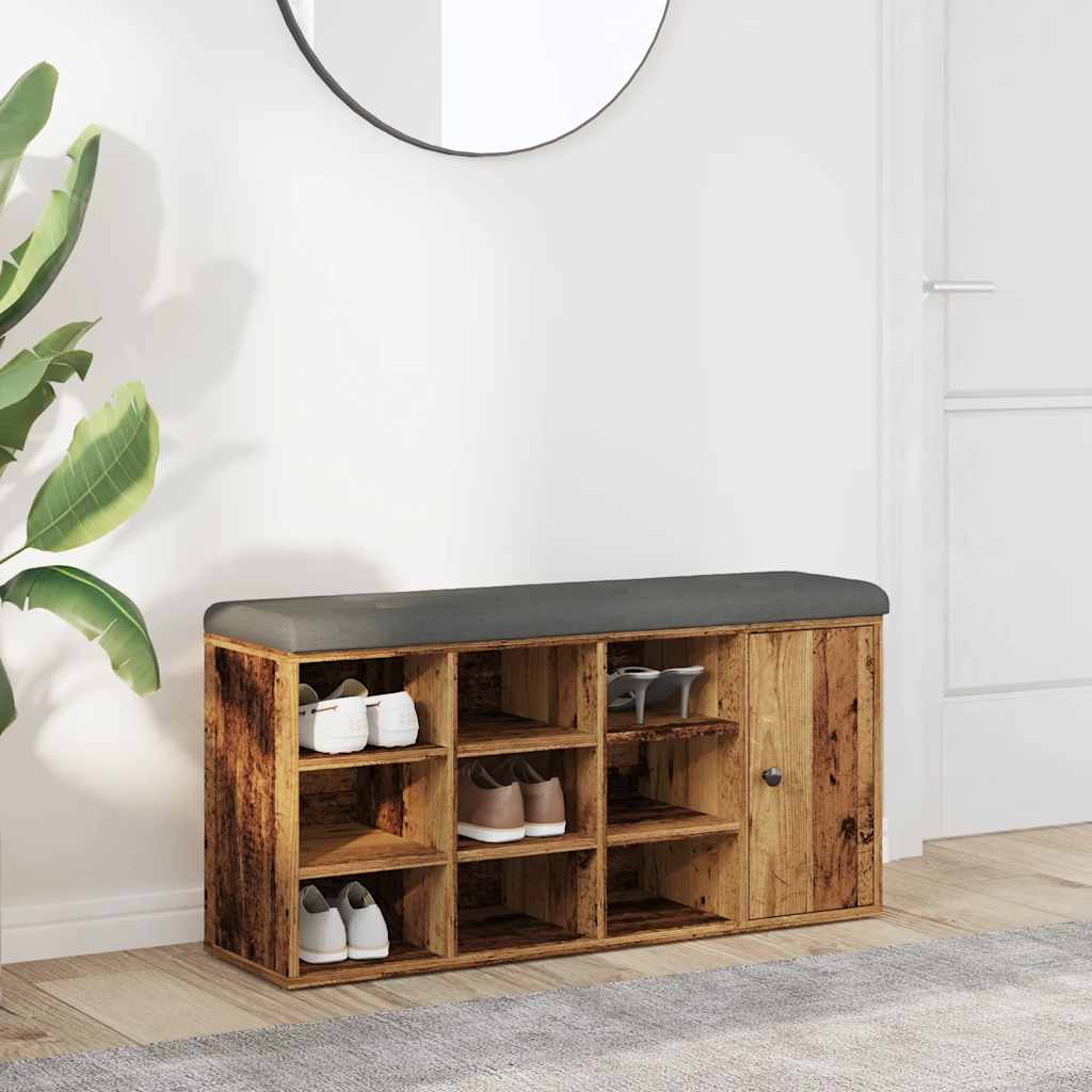 Skobænk 102X32X50 Cm Konstrueret Træ
