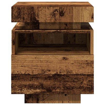 Sengebord Med LED-Lys 40x39x48,5 Cm