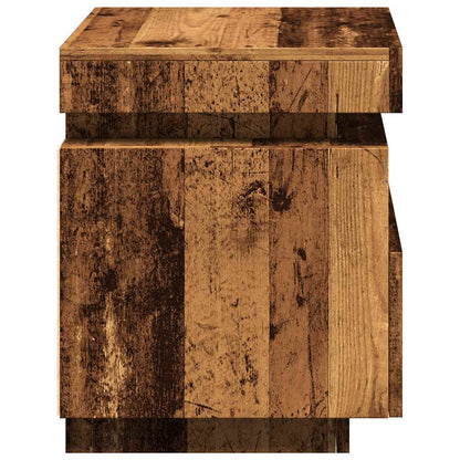Sengebord Med LED-Lys 40x39x48,5 Cm