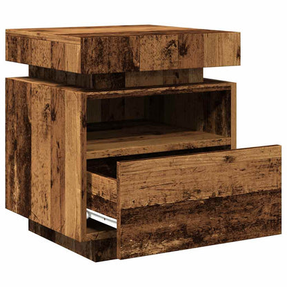 Sengebord Med LED-Lys 40x39x48,5 Cm