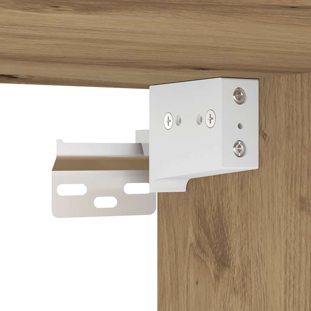 Væghængte Tv-borde 2 Stk. Med Led-lys 30x28,5x30 Cm - Billede 13