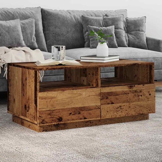 Sofabord Med Led-Lys 90X49X40 Cm Look