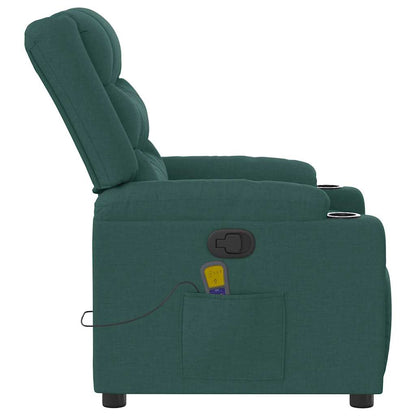Massagestol Stof Mørkegrøn - Billede 4