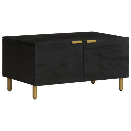 Sofabord 80X50X40 Cm Konstrueret Træ Sort
