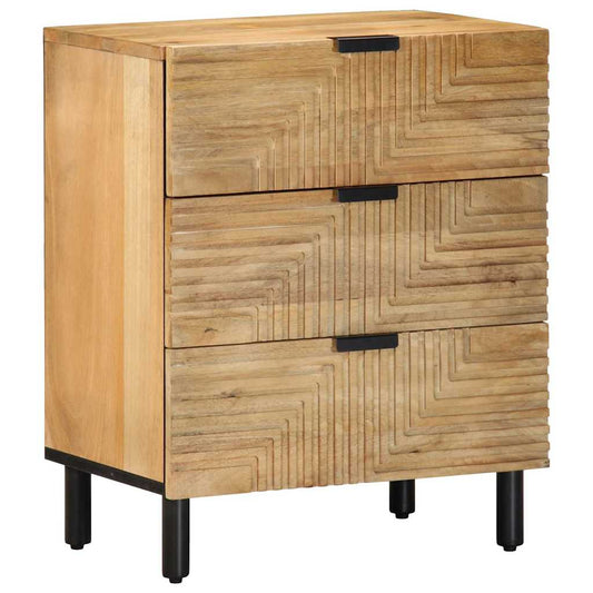 Sengebord 50X33X60 Cm Massivt Mangotræ