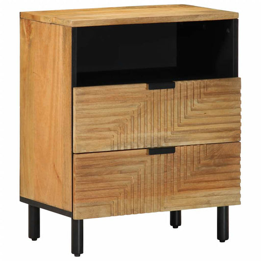 Sengebord 50X33X60 Cm Massivt Mangotræ