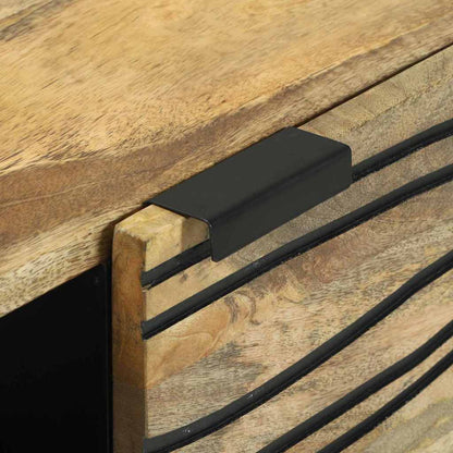 Sideboard 80 X 33 X 75 Cm Massivt Mangotræ - Billede 7