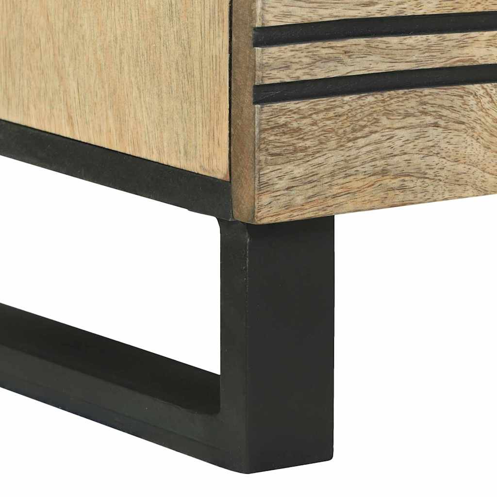 Sideboard 80 X 33 X 75 Cm Massivt Mangotræ - Billede 8