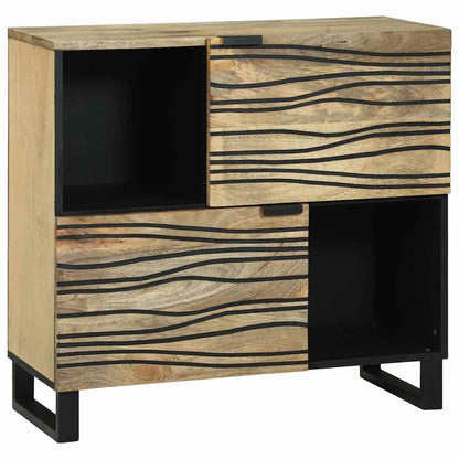 Sideboard 80 X 33 X 75 Cm Massivt Mangotræ - Hovedbillede