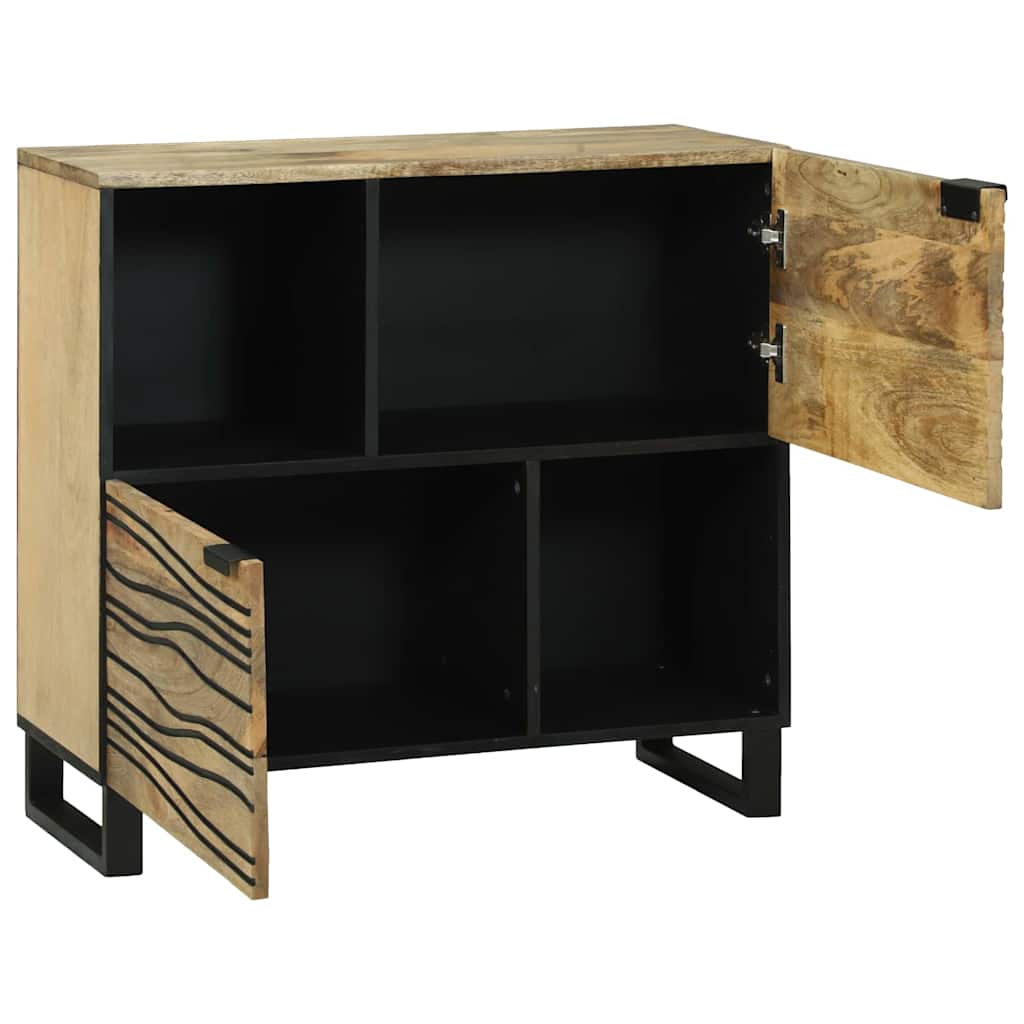 Sideboard 80 X 33 X 75 Cm Massivt Mangotræ - Billede 2