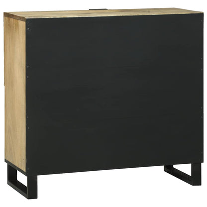 Sideboard 80 X 33 X 75 Cm Massivt Mangotræ - Billede 5