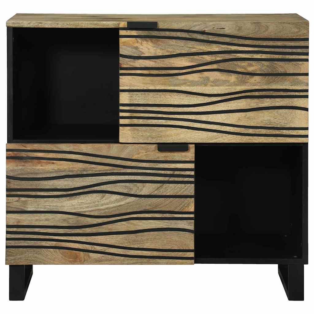 Sideboard 80 X 33 X 75 Cm Massivt Mangotræ - Billede 3