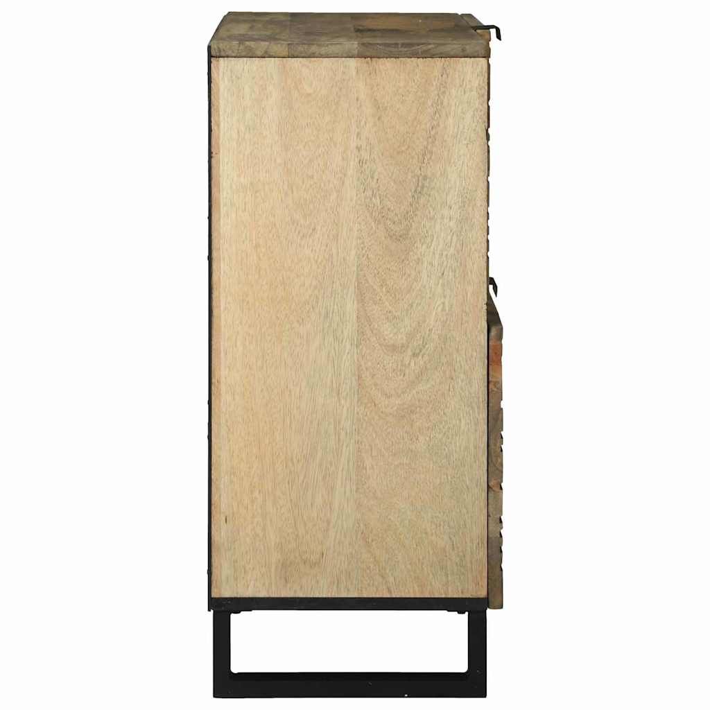 Sideboard 80 X 33 X 75 Cm Massivt Mangotræ - Billede 4