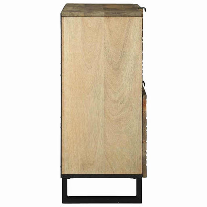 Sideboard 80 X 33 X 75 Cm Massivt Mangotræ - Billede 4