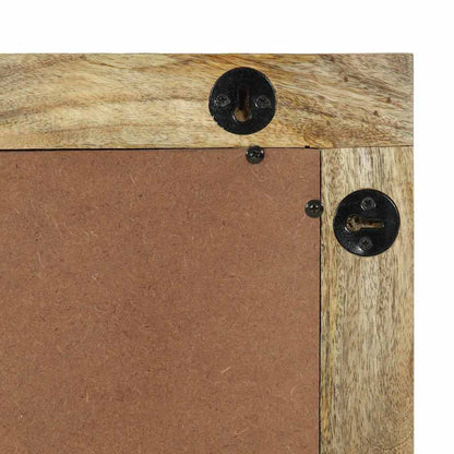 Badeværelsesspejl Brun 50 X 2.5 X 70 Cm Massiv Mango Træ, Glas - Billede 6