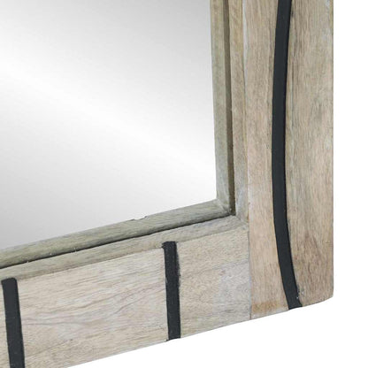 Badeværelsesspejl Brun 50 X 2.5 X 70 Cm Massiv Mango Træ, Glas - Billede 6