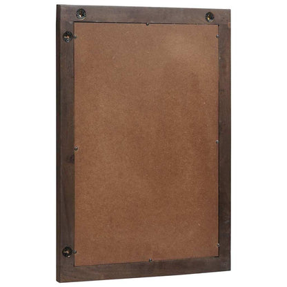 Badeværelsesspejl Brun 50 X 2.5 X 70 Cm Massiv Mango Træ, Glas - Billede 3
