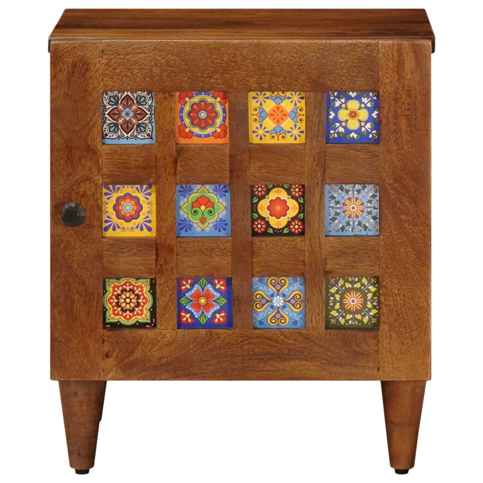 Natskab 40 X 33 X 46 Cm Massivt Mangotræ - Billede 3