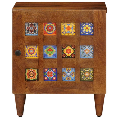 Natskab 40 X 33 X 46 Cm Massivt Mangotræ - Billede 3