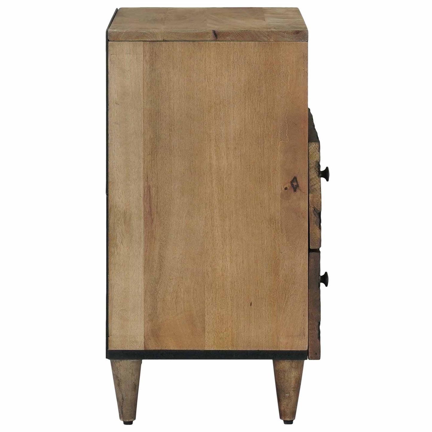 Sengekabinett Med Skuffe 50 X 33 X 60 Cm Massivt Mangotræ - Billede 4