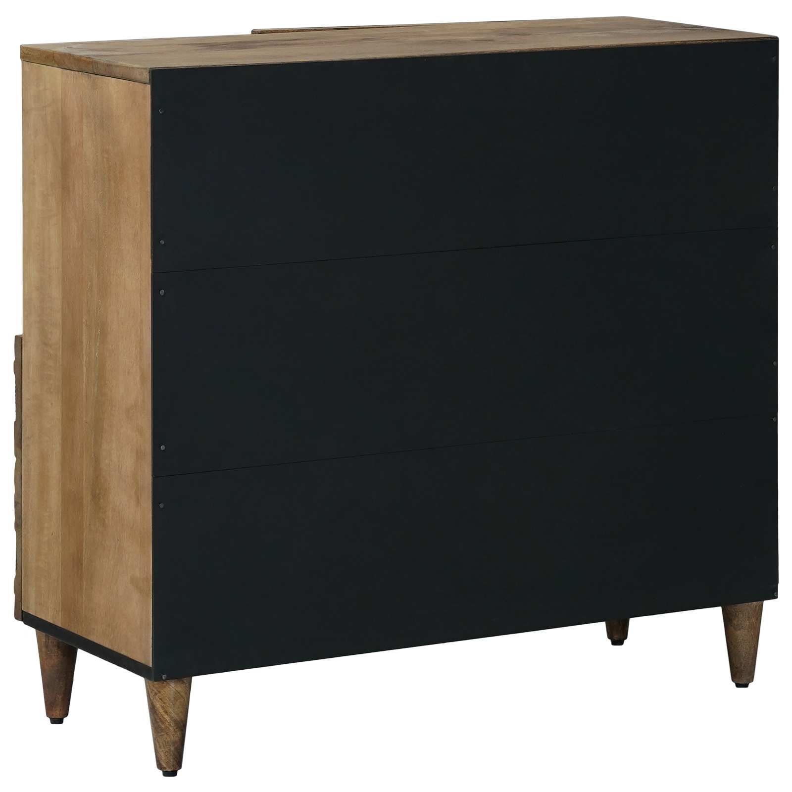 Sideboard Med Dør 80 X 33,5 X 75 Cm Massivt Mangotræ - Billede 5