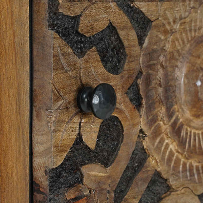 Høj Bord Med Hylde 40 X 33,5 X 110 Cm Massivt Mangotræ - Billede 7