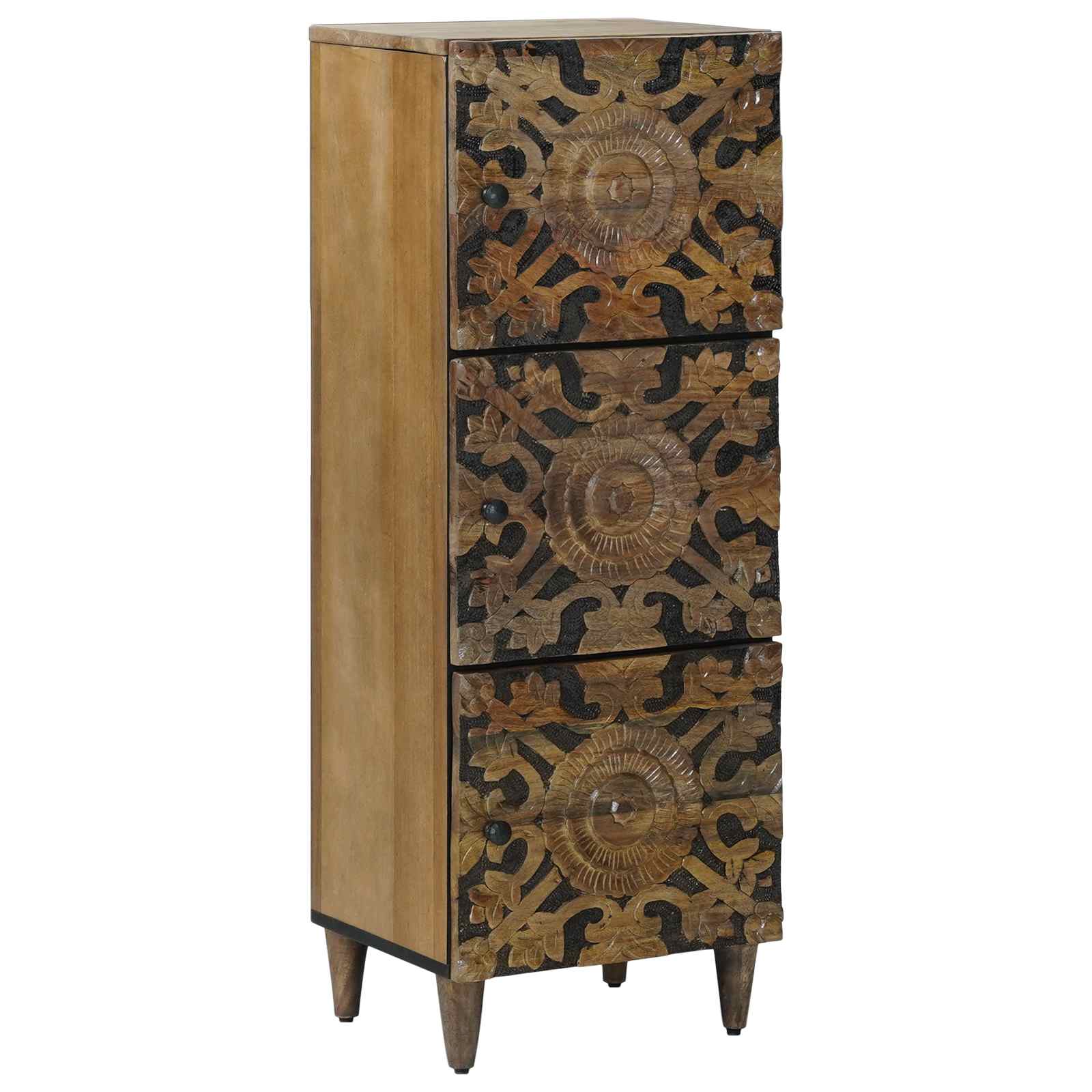Høj Bord Med Hylde 40 X 33,5 X 110 Cm Massivt Mangotræ - Hovedbillede