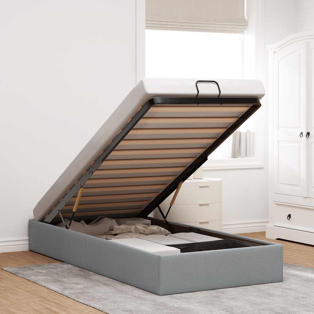 Osmannisk Sengeramme Uden Madras Stof - Variant 3310854