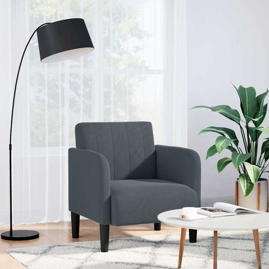 Sofastol Med Armlæn 54 Cm Fløjl