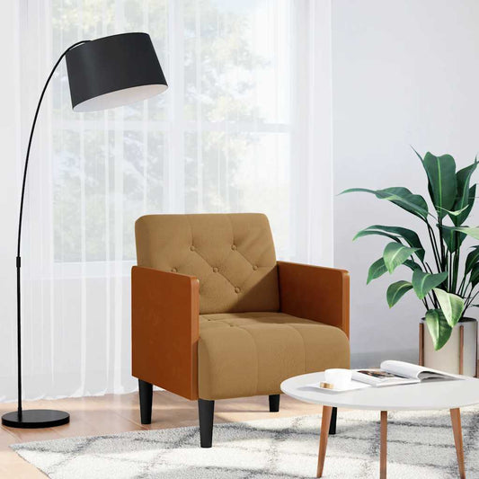 Sofastol Med Armlæn 55 Cm Fløjl