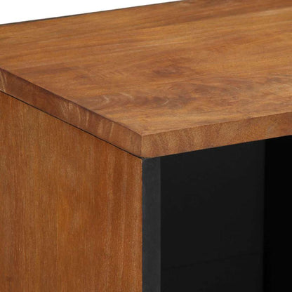 Sideboard Med Hylde 80 X 33 X 75 Cm Massivt Mangotræ - Billede 6