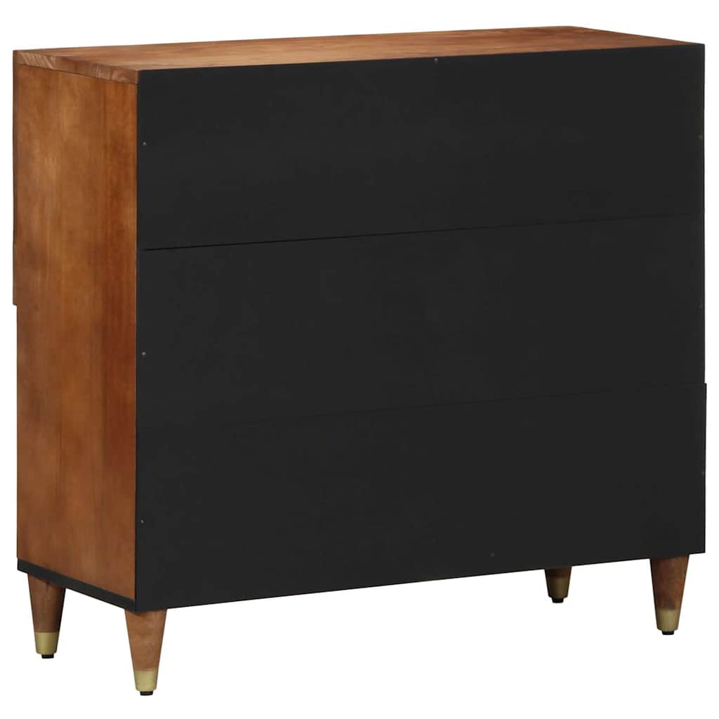 Sideboard Med Hylde 80 X 33 X 75 Cm Massivt Mangotræ - Billede 5